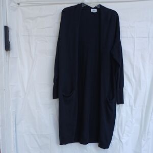 Old Navy Knee Length Open Front Medium Sweater Cardigan Size LG